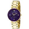 Anne Klein - Orologio da polso da donna, con vero diamante sul quadrante, Viola/Oro