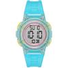 Armitron - Orologio sportivo da donna, digitale, con cronografo, cinturino in resina, 45/7092, Blu Traslucido