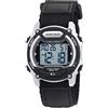 Armitron - Orologio sportivo unisex, digitale, con cronografo, cinturino in nylon, 45/7009, Argento Nero