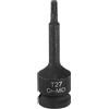 QUARKZMAN T27 Bussola per Punta Torx 1/2" Attacco 6 Punte Adattatore Chiave a Bussola Cacciavite Stella CR-MO Acciaio Prolunga Chiavi Bussola per Chiavi a Cricchetto Elettriche Fissare Viti