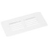 QUARKZMAN Copertura per Bocchette d'Aria, 1pz 100 x 50mm - Copertura Bocchette d'Aria in Rete Lega di Alluminio, Griglia Ventilazione a Persiana Rettangolare per Armadio Scarpe (Bianco)