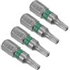 CoCud Punta Cacciavite Torx Magnetiche T15 Lunghezza 25mm 1/4" Attacco Esagonale Acciaio S2 Stella 6 Punti Trapano Avvitatore Antimanomissione - (Applicazioni: per Riparazioni Auto) 4pz