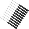 CoCud Cacciavite Mini Tri-point, Dimensione 0,6mm Lunghezza 80mm, Cacciaviti Testa Y Piccola Acciaio al Carbonio con Manico Antiscivolo per Occhiali, Orologi o Laptop, 10pz