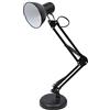 BEL AIR HOME - Lampada da scrivania a LED con braccio snodato, Flexo Antigona, design vintage retro 1xE27 (NERO)