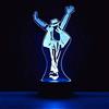 daphomeu Michael Jackson regalo 3D lampade illusione ottica 7 colori Touch Switch cambiando luce notturna per la camera da letto decorazione casa