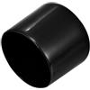 QUARKZMAN 2 Pezzi Tappi Terminali in Gomma 51mm (2") Copribulloni per Tubi Tondi in Vinile Protezioni per Filettatura, Nero