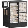Lifewit Scatola Portagioie Girevole 360°, Portagioie Donna Grande da Camera e Letto con Specchio e 6 Cassetti, Jewelry Organizer per Anelli, Collane, Orecchini, Regalo Donna Compleanno, Nero