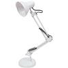 BEL AIR HOME - Lampada da scrivania a LED con braccio snodato, Flexo Antigona, design vintage retro 1xE27 (ARGENTO)