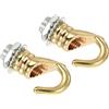 YOKIVE 2pz Lega M10 Soffitto Gancio, Placca Sospensione Apparecchi Gancio | Sospeso Lampadario Luce, Ottimo per Casa (Champagne Oro, 0.91x1.22-)