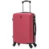 CELIMS - Valigia Media 20 kg Rigida Leggera | Valigia da Stiva 65cm Donna | Lucchetto Integrato | ABS | Trolley Medio 65cm con 4 Ruote | Bordeaux