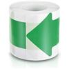 PATIKIL Freccia Direzione Cartello, 3"x6" Freccia Pavimento Adesivi Nastro, 200 Pz Freccia Adesiva Pavimento Indicatore Adesivo Freccia Direzionale Decalcomania, Verde Fluorescente
