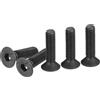 DTGN Viti a Testa Cilindrica Esagonale M3-0.5x12mm, 50Pz, Viti a Testa Piatta con Esagono Incassato in Acciaio al Carbonio Ossido Nero, Filettatura Completa, Bulloni a Testa Svasata