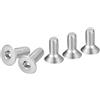 DTGN Viti a Testa Cilindrica Esagonale M4-0.7 x 10mm, 12Pz. Viti a Testa Piatta Esagonale in Acciaio Inossidabile 304, Filettatura Completa, Bulloni Svasati.