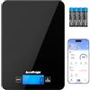 ACCUWEIGHT Bilancia da Cucina Digitale, Bilancia Bluetooth per Keto, Macro, Calorie e Perdita di Peso, Bilancia da Cucina con App per Smartphone, Bilancia da Alimenti per Cottura e Caffè, CK780