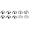PATIKIL M4 Rifinitura Svasato Rondella, 10pz 13mm Dia. 3.2mm Rondelle a Testa Svasata Alto 304 Inox Acciaio Tazza Rondella Vite Rondelle a Tazza Guarnizione per Industriale Costruzione