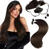 Moresoo Extension Cheratina Shatush Marrone #4 55cm 50g 50 Ciocche