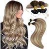 Moresoo Extension Cheratina Shatush Biondo #3/8/22 55cm 50g 50 Ciocche