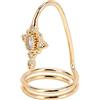 Yinhing Anello per Unghie Alla Moda, Accessorio per Nail Art con Pregevole Fattura, (3057 oro)