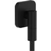 hansgrohe FixFit Fine Q - Uscita doccia a muro, Raccordo tubo doccia con valvola antiriflusso, Connettore tubo doccia, nero opaco, 28884670