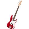 Fender Squier Debut Series Precision Chitarra Basso, Chitarra per Principianti, con garanzia di 2 anni, Raso Rosso Dakota