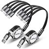 Minlu Retrattile Cavo di Ricarica 1,2m, 4 in 1 Multi Cavo di Ricarica [2pack 4A] Cavo di Ricarica Multiplo con 2 iP/Type-C/Micro-USB per telefono 17 16 15 14 13 12/11/Xs/X/8/7/Galaxy/Pixel/LG/Table