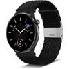 Niboow 20mm Cinturino per Amazfit GTS 4/GTS 3/GTS 4 Mini/GTS 2 Mini/GTS 2e/GTS 2/GTR 42mm, Nylon Intrecciato Regolabile Cinturino per Amazfit Bip 3 PRO/Bip 3/Bip/Bip S/Bip Lite/Bip U PRO-Nero