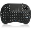 APKLVSR Mini Tastiera Wireless con Touchpad, Mini-Keyboard 2.4GHz USB Ricaricabile Wireless Tastiera per Smart TV, PC, Tablet, HTPC, IPTV, Windows, Linux