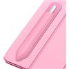 MoKo Portapenne Adesivo Adatto per Apple Pencil PRO/USB-C, Apple Pencil di 1a/2a Gen., Tasca Elastica per Penna Custodia Adesiva Attaccata alla Custodia Pad per Penne Stilo, Fiore Rosa