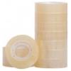 Q-CONNECT Nastro adesivo trasparente Q-Connect in PP 15 mm x 33 m - torre da 10 rotoli - KF01787