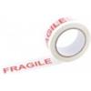 Q-CONNECT Nastro adesivo scritta 'FRAGILE' bianco/rosso Q-Connect - conf. 6 pezzi - 48 mm x 66 m - KF11206