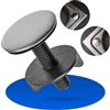 Your Day Mate Copriforo per rubinetto, 1 set, coperchio Ø 44 mm, filettatura Ø 55 x 11,5 mm, copertura in acciaio inox rosetta con guarnizione e dado, tappo per rubinetto, copriforo per dispenser di sapone