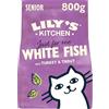 Lily's Kitchen Con ingredienti naturali Cibo secco per gatti maturi Ricetta senza cereali a base di pesce bianco con tacchino e trota 4 x 800g