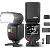NEEWER Z880-C Camera Flash Speedlite TTL 2,4G 76Ws Compatibile con Canon, UI Avanzata, Luce Pilota Regolabile, Cambio Rapido TCM TTL/M, HSS 1/8000s, Batteria 7,4V/2600mAh, 480 Flash a Piena Potenza