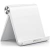 UGREEN Porta Tablet Telefono, Supporto da Tavolo Regolabile, Compatibile con iPad, Samsung Tab S9 S8, Switch, iPhone 16 15 14 13, Galaxy S24 Ultra e Altri da 4'' a 11'' Bianco