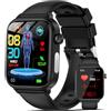 Marsyu 2025 Nuovo Smartwatch Uomo con ECG/Acido Urico/𝐆li𝐜𝐞𝐦𝐢𝐚/Pressione Sanguigna/Sonno/BMI/Temperatura Corporea/Cardiofrequenzimetro,1,96"Orologio con Funzione Telefono,Pulsante SOS,IP68 iOS Android