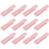 QUARKZMAN 12pz Tovaglioli Tavola Raso Oro Rosa Tovaglioli Tavola Quadrati Luminosi Poliestere Tovagliolo Tessuto per Decorazione Tavola Eventi, Feste Nozze, 18×18 Pollici