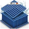 tillvex® Tappetino protettivo per pavimenti per piscina, 36 pezzi, con fori, 51 x 51 cm, per piscina e piscina, per esterni, per piscina, per pavimenti e piastrelle idromassaggio, termoisolante
