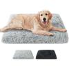Aomig Cuscino per Cani Taglia Media/Grande, Cuccia Cane Interno, Tappetino per Animali di Peluche Morbida, Cuscino per Cani Multiuso con Peluche Lungo, Imbottitura Soffice, Lavabile