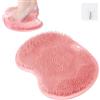 Fefod Tappetino Scrubber Doccia, Piedi Scrubber per Doccia, Massaggiatore Lavaggio del Piede per Doccia con Ventose Antiscivolo, Pad Massaggio Doccia Piede per Peeling, Massaggio Alla Schiena