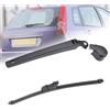 MhaRt Braccio e Spazzola Tergilunotto Posteriore per Ford Ford Fiesta MK5 Fließheck 2002-2008, Gruppo Tergicristallo Posteriore Parti di Ricambio per Finestre di Pulizia in Gomma