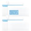 Netuno 100 buste per lettere bianche DL 11 x 22 cm (50x senza finestra + 50x finestra a sinistra) 90g buste commercialicon stampa interna strip adesivo per lettere carte documenti Fatture