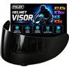 PSLER Visiera per casco K1s, Visiera per casco K1, Visiera tintata K3SV, Scudo facciale di sostituzione per i modelli K1, K1s, K3SV e K5 (Fumo Scuro)