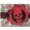 ifoofi Ephyra Rising Gears of War Crimson Omen Skull Cog Portafoglio/Portamonete Bi-Fold ID & Porta Carte, Grigio