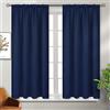 BGment - Tende oscuranti per camera da letto, isolanti termici, per soggiorno, 150 x 150 cm, 2 pannelli, colore: Blu navy