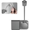 EEPLUYTY Supporto per Asciugacapelli Senza Foratura, Porta Phone Bagno da Muro Adesivo, Porta-asciugacapelli a Parete, Porta-asciugacapelli Autoadesivo, Altezza Regolabile, Facile da installare