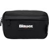 BLAUER Pochette Rene' uomo con doppia tasca esterna e cinturino Nero Profondità 5 cm Lunghezza 20 cm Altezza 12 cm Poliestere