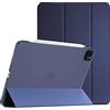 ProCase Custodia per iPad Pro 11 Pollici 2022/2021/2020/2018, Cover per iPad Pro 11 4a/3a/2a/1a Generazione, Ultra Sottile Leggero Cover con Auto Svegliati/Sonno -Blu Marino