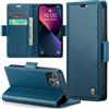 Rerzoiro Cover per iPhone 13 Mini Custodia Portafoglio [Blocco RFID] Premium Pelle PU Wallet Case Flip Libro con Porta Carte Slot Supporto Flip Case per iPhone 13 Mini, Blu
