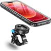 Cozycase Supporto Bici Moto Per iPhone 12 Mini Impermeabile - Metallo/Alluminio Porta Cellulare/Telefono/Navigatore Manubrio Mtb/Bicicletta Monopattino Elettrico Ebike Scooter Mountain Bike Waterproof