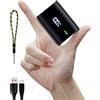 Coolreall Power Bank, 10000mAh Powerbank con Schermo LED, 3A Type-C Output & Input Mini Caricatore Portatile Ricarica Rapida Compatibilità iPhone 16 15 14 13 AirPods iPad Huawei Xiaomi
